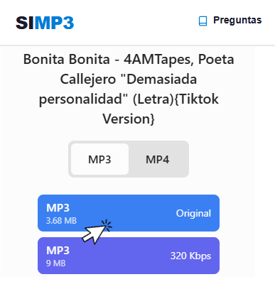 Descargar música MP3 con SIMP3